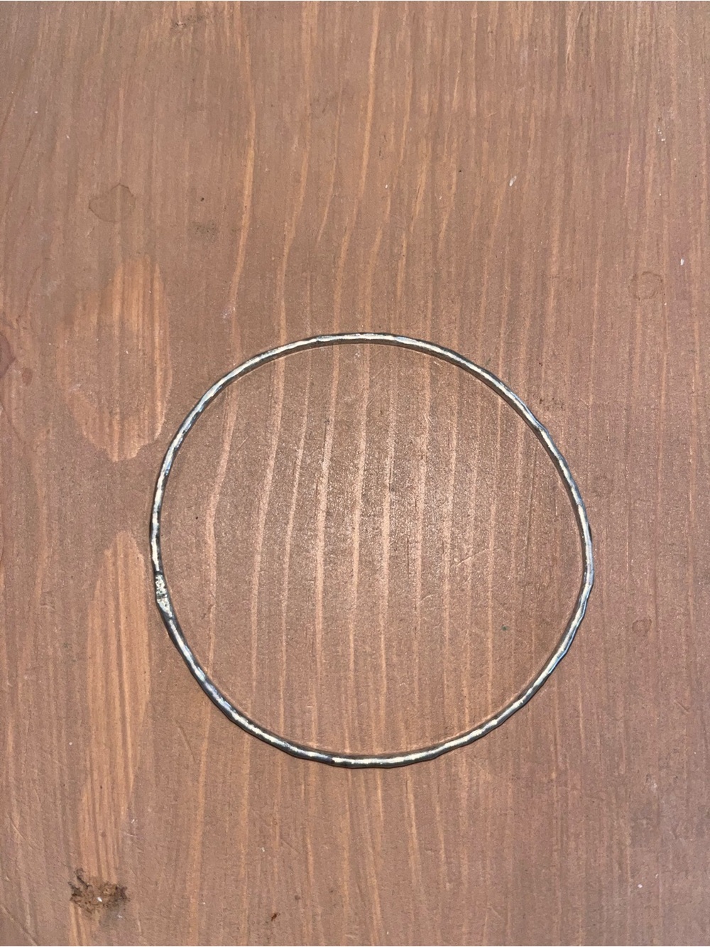 Sterling handmade silver 925 bangle bracelet vintage stacking Navajo or Tribal
